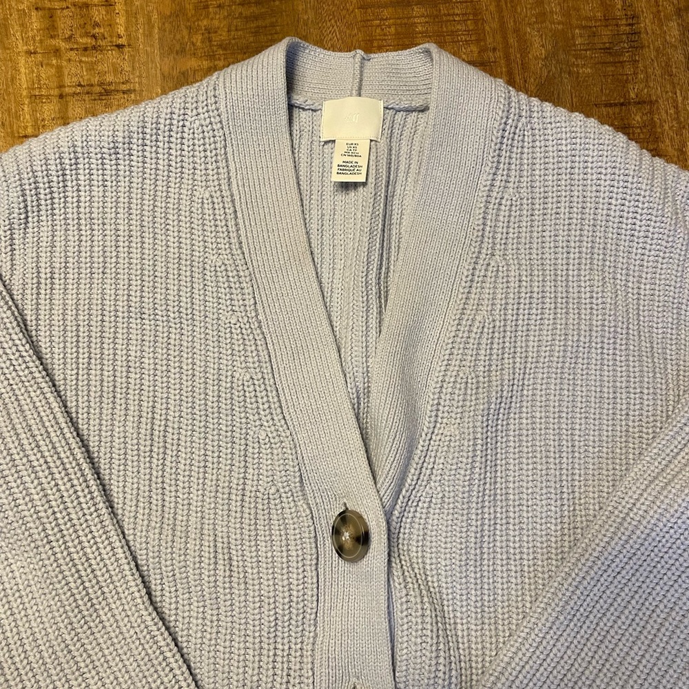 H&M robins egg blue crop cardigan - Picture 4 of 5